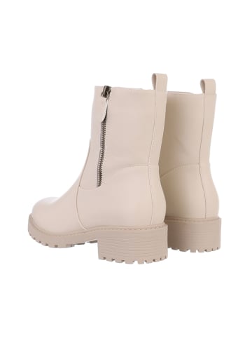 Ital-Design Stiefelette in Beige