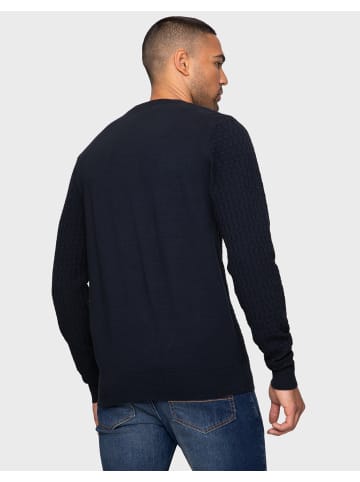 Threadbare Sweatshirt Cedar in blau-schwarz