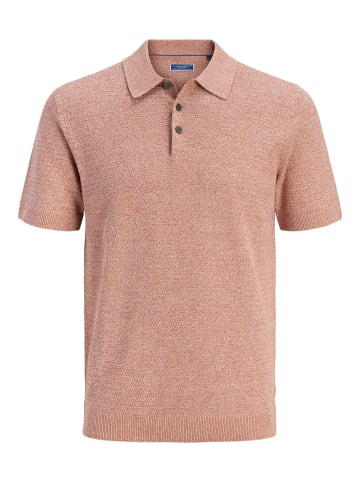 Jack & Jones Gestricktes Polo in Amber Brown