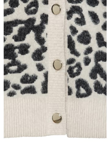 LASCANA Strickjacke in beige-schwarz