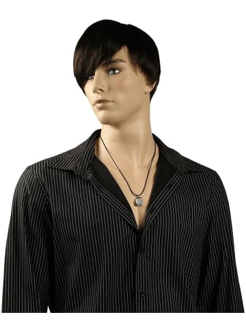 Adeliás Damen Halskette aus Kautschuk 50 cm in schwarz