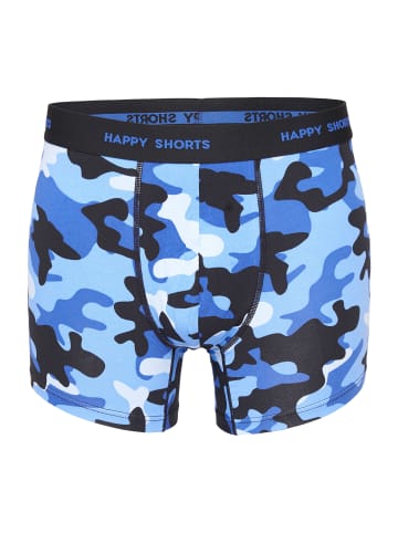 Happy Shorts Retro Pants Jersey in Blue Camouflage