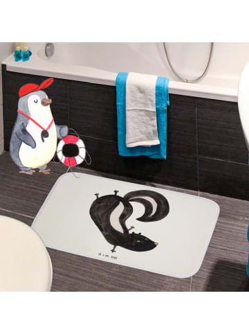 Mr. & Mrs. Panda badezimmer läufer Stinktier Handstand ohne Spruch in Weiß