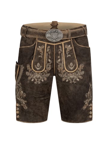 KRÜGER Lederhose Antonio in dunkelbraun