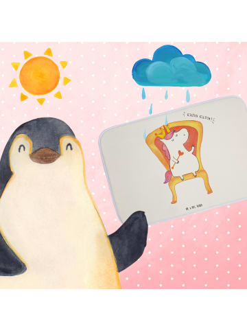 Mr. & Mrs. Panda Badezimmerteppich Einhorn Prinzessin ohne Spruch in Weiß