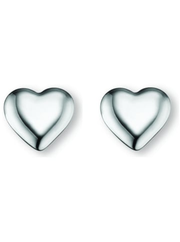 ONE ELEMENT  Herz Ohrringe   Ohrstecker aus 925 Silber in silber