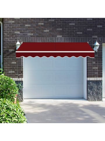 COSTWAY Gelenkarmmarkise 3x2,5m in Rot