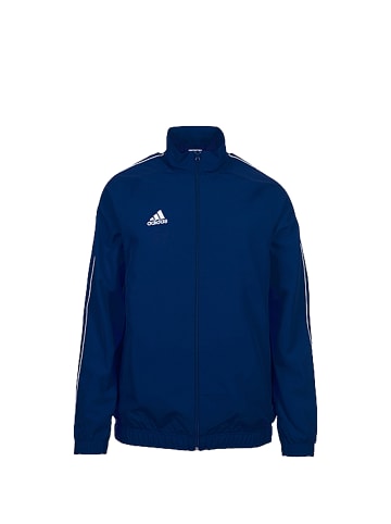 adidas Performance Sweatjacke Core 18 in dunkelblau / weiß