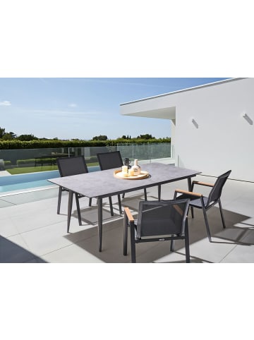 Beliani Esstisch TOLENTINO in Grau - (W) 90 x (H) 75 x (L) 180 cm