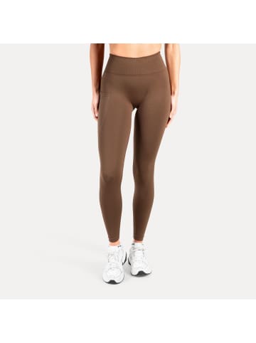 SMILODOX Leggings Adrielle Pocket Seamless in Braun