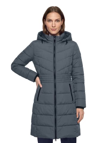 Betty Barclay Steppjacke mit abnehmbarer Kapuze in Grau