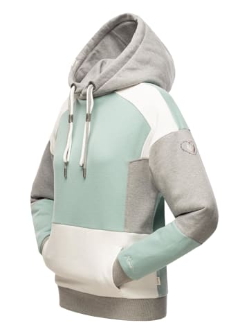 Navahoo Kapuzensweatshirt Babykätzchen in Multicolour Dusty Mint Melange