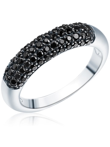 Rafaela Donata Ring Sterling Silber Zirkonia schwarz in silber