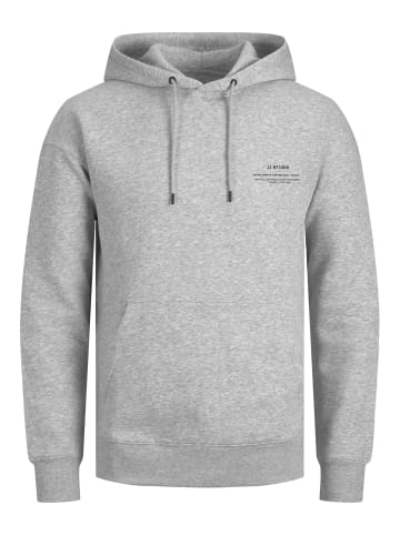 Jack & Jones Basic Hoodie mit Print JJEFELIX in Grau-2