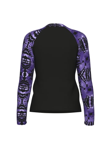 Arena L/S Rash Vest Allover in Schwarz
