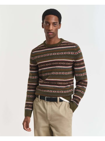 Gant Pullover Fair Isle in schilf mehrfarbig - 0001