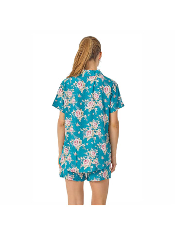 J and J Brothers Schlafanzug in Turquoise