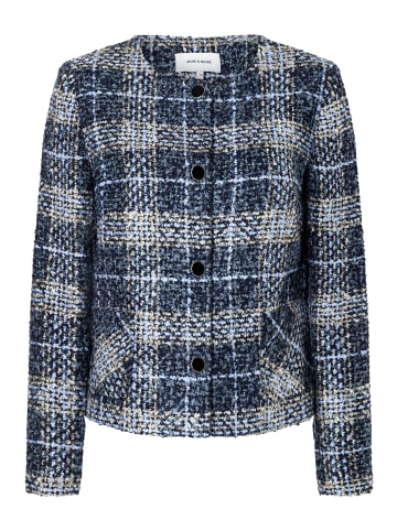 More & More karierte Bouclé-Jacke in boucle check