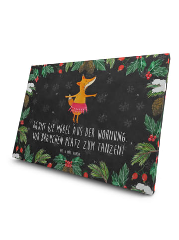 Mr. & Mrs. Panda Adventskalender Fuchs Ballerina mit Spruch in Kreidetafel