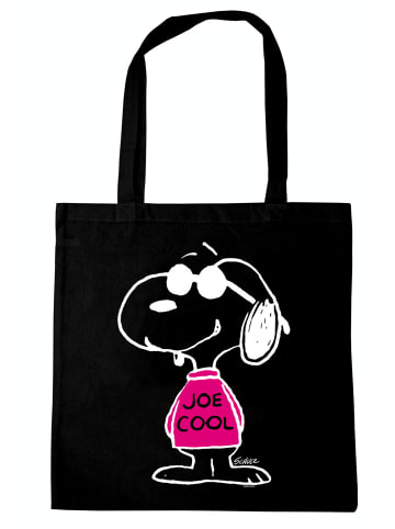 Logoshirt Baumwolltasche Peanuts - Snoopy Joe Cool in schwarz