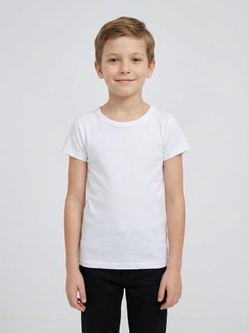 TupTam Kinder Jungen Unterhemd Kurzarm 5er Pack in weiß