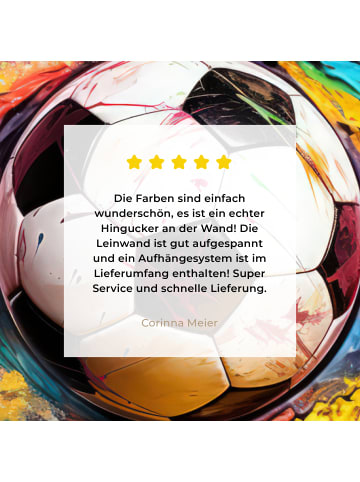 MuchoWow Leinwand bilder Fußball (BxH)