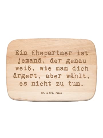 Mr. & Mrs. Panda Holz Schneidebrett Spruch Ehepartner Liebe mit ... in Transparent