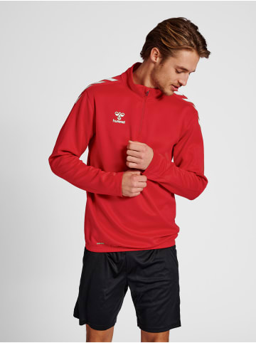 Hummel Halbreißverschluss Sweatshirt Hmlcore Erwachsene in TRUE RED