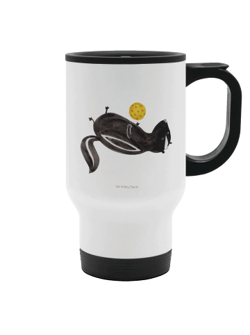 Mr. & Mrs. Panda thermosbecher Stinktier Ball ohne Spruch in Weiß