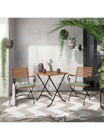 home24 Gartentisch Tuscany in Akazie Schwarz