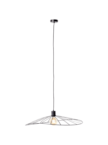 Brilliant Pendelleuchte, 1-flammig Leika ⌀ 70 cm in schwarz matt