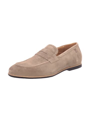 Floris van Bommel Herrenslipper elegant sportlicher Boden Floris Casual Grey Suede in Beige
