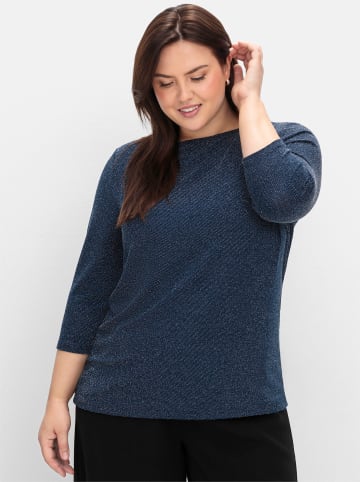 sheego 3/4-Arm-Shirt in Saphir
