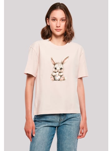F4NT4STIC Tee Niedlicher Osterhase mit Ei in pink
