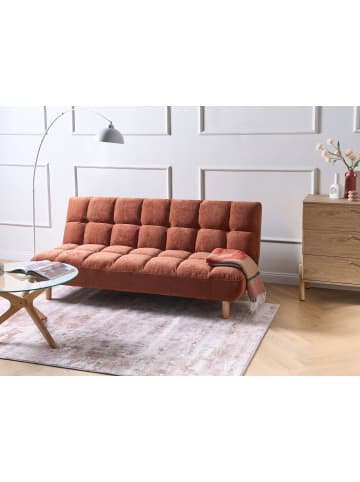 Beliani Schlafsofa RISOR in Braun - (W) 190 x (H) 83 x (L) 90 cm