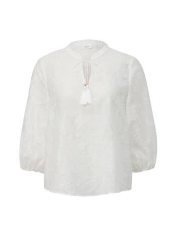 s.Oliver BLACK LABEL Langarmbluse in creme