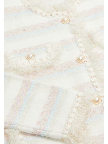 zitha Damen Strickjacke in Wollweiss Mehrfarbig