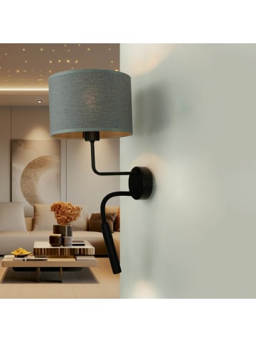 Licht-Erlebnisse Wandlampe (B)23 x (H)50 cm in Schwarz Grau