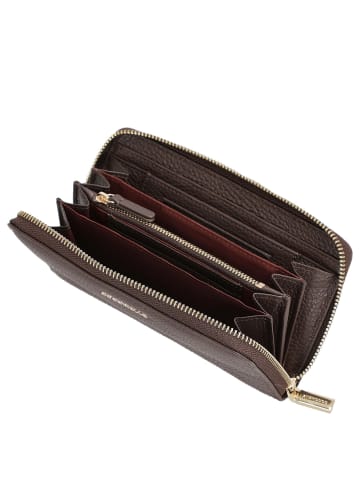 COCCINELLE Metallic Soft - Geldbörse 7cc 18 cm (brunette) in brunette