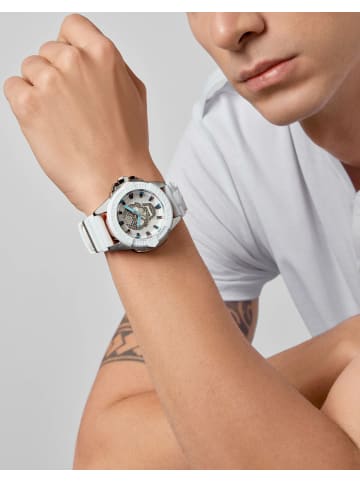 Philipp Plein Analoguhr für Herren in Weiß