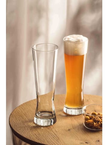 LEONARDO 6er Set Weizenbiergläser Grano 500 ml in transparent