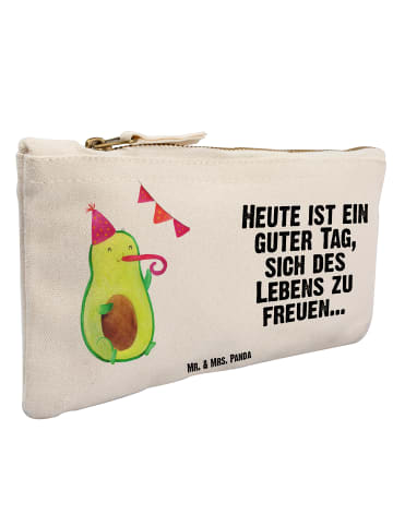 Mr. & Mrs. Panda Kulturbeutel Avocado Party mit Spruch in Weiß