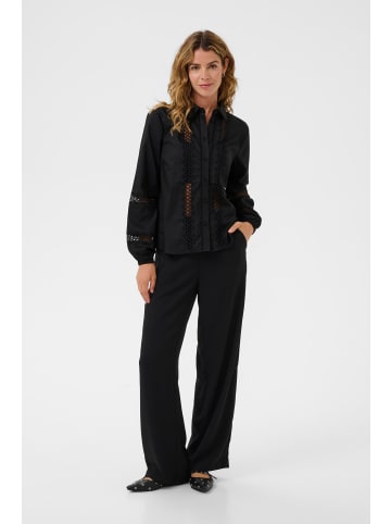 Cream Langarm-Hemd CRTonni Regular fit in Pitch Black