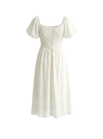 ebeeza Women Dress in Cream
