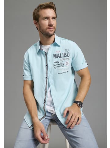 Kangaroos Kurzarmhemd in Aqua
