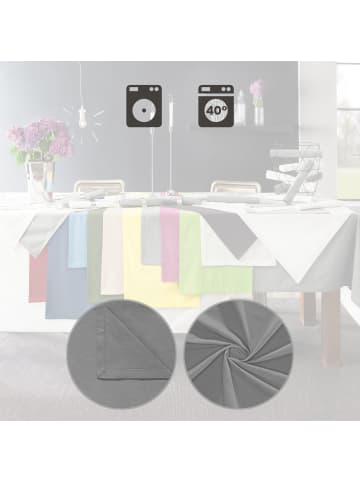 REDBEST Baumwolle Serviette 6er-Pack Seattle in grau