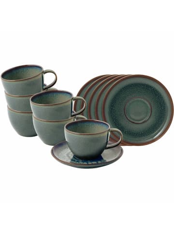 12-tlg. Kaffeetassen mit Untertassen Crafted in Breeze 170 ml