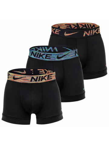 Nike Boxershort 3er Pack in Schwarz/Grün/Blau