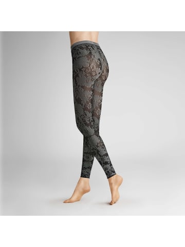 Hudson Feinstrumpfleggings Floral Blumenmuster in Black