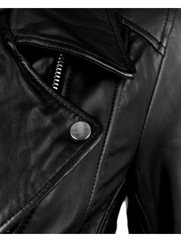 Mustang Lederjacke Indiana in schwarz